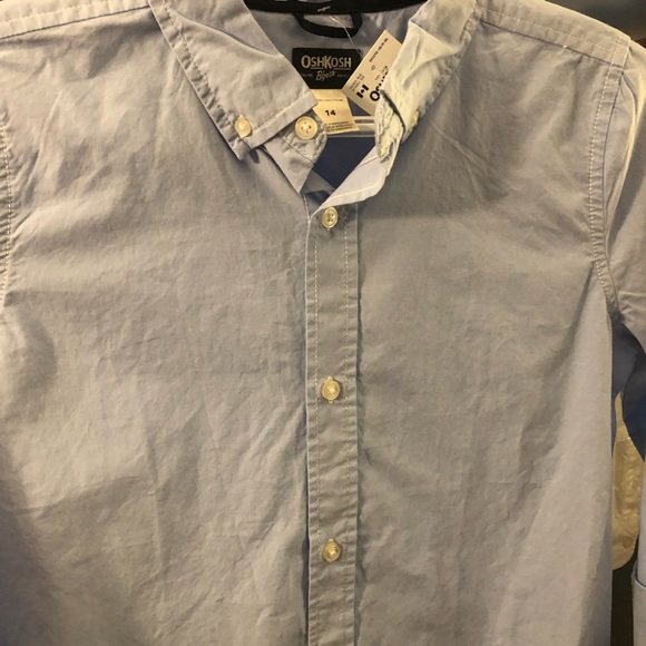 OshKosh long sleeve button down shirt boys 14 NWT - Picture 5 of 7
